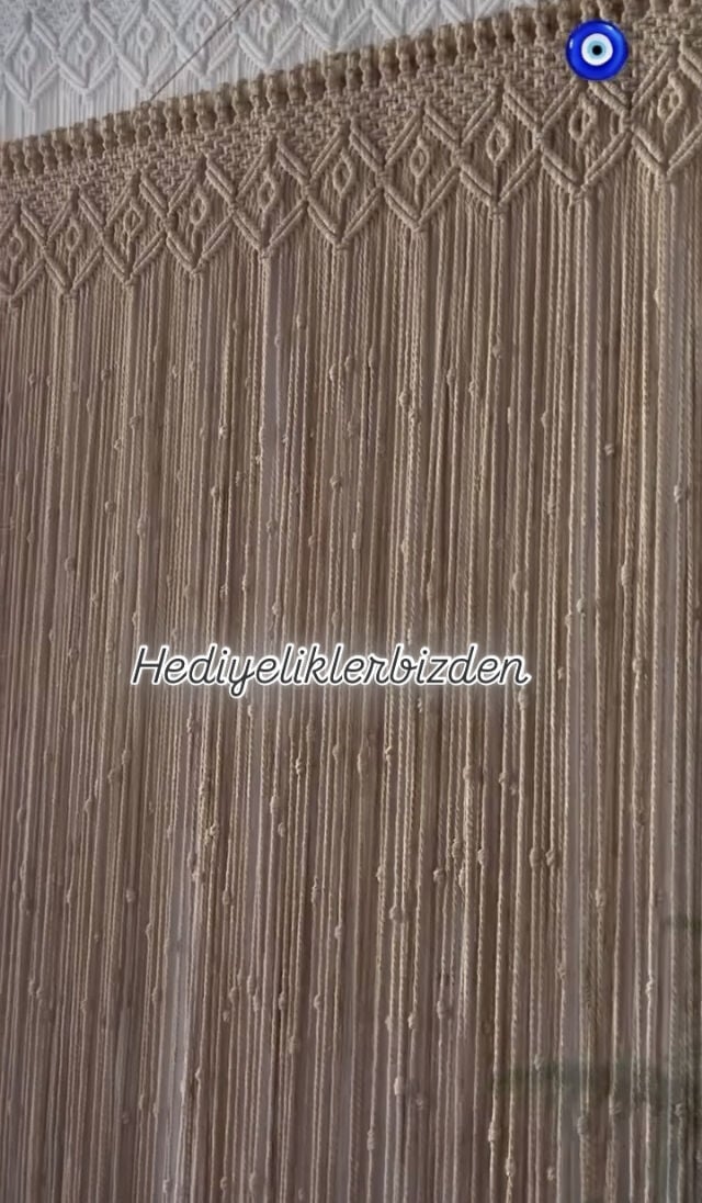 Makrome duvar dekoru makrome kapı perdesi