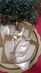 10 Adet Klipsli Kutulu Makrome Anahtarlık KREM