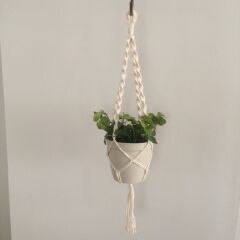 50 cm Makrome Duvar Süsü Saksılık Sarkaç