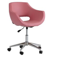 K-01 Pembe Deri Çalışma Koltuğu