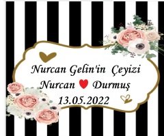 10 Adet Yapışkanlı A 4 Parlak Fotoğraf Kağıdı Çeyiz Kolisi Etiketi Sticker