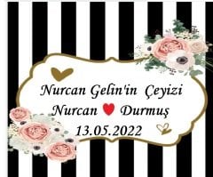 20 Adet Yapışkanlı A 4 Parlak Fotoğraf Kağıdı Çeyiz Kolisi Etiketi Sticker
