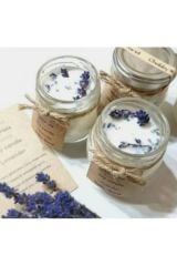 10 Adet 40 cc Etiketli  Cam Şişede Lavanta  Kokulu Mum