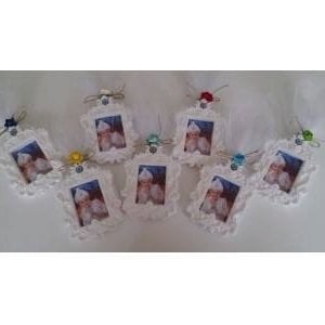 100 Adet  Resimli  Süslenmiş Mıknatıslı Kokulu Taş Çerçeve