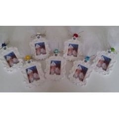 100 Adet  Resimli  Süslenmiş Mıknatıslı Kokulu Taş Çerçeve