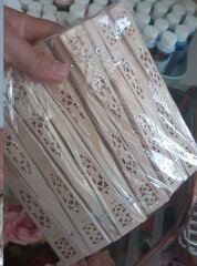 10 Adet Hediyelik Yelpaze Söz Nişan   Kına Gecesi Hediyelikleri Ahşap Yelpaze İsme Özel Yazı Yazılır KREM