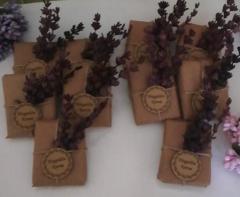 100 Adet hediyelik etiketli Lavantalı Sabun