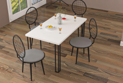 Özüm Masa Ve Sandalye Takımı Cordoba Gri 120X80