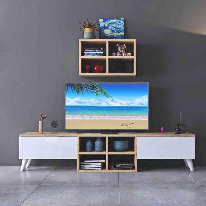 Tv Ünitesi Yükseklik:34 cm  Genişlik:160 cm  Derinlik : 25 cm