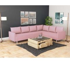 Buket Köşe Koltuk Takımı Pembe