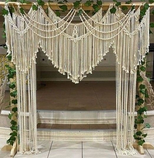 Makrome Organizasyon Gelin Damat Arka Fonu 200 x 2000