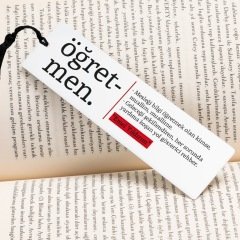 Çiçekli 4 x 14 cm Hediyelik Kişiye Özel Resimli Kitap Ayracı kitap ayracı davetiye