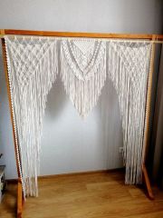 Makrome Organizasyon Gelin Damat Arka Fonu 140 x 200