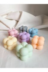 10 Adet Kutulu  Kişiye Özel  Bubble Mum Davet Hediyeliği