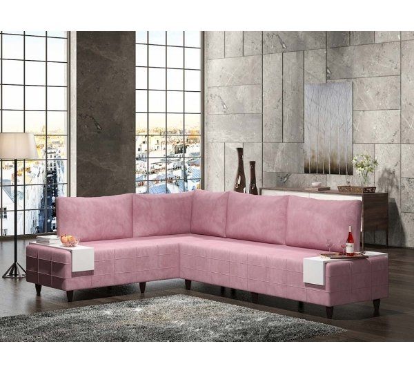İnferno Köşe Koltuk Pembe