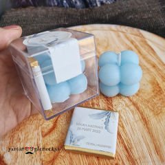 Kişiye Özel  Bubble Mum Davet Hediyeliği
