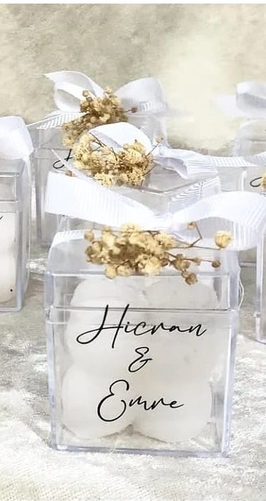 Kişiye Özel  Bubble Mum Davet Hediyeliği