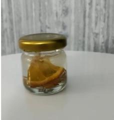 10 Adet Cam Şişede Jel Mum