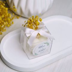 Kişiye Özel Mika Kutulu Bubble Mum Hediyelik(30 Adet)