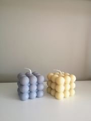 Renkli Bubble Mum Hediye Seti 2  lü set Boy 6 cm dir