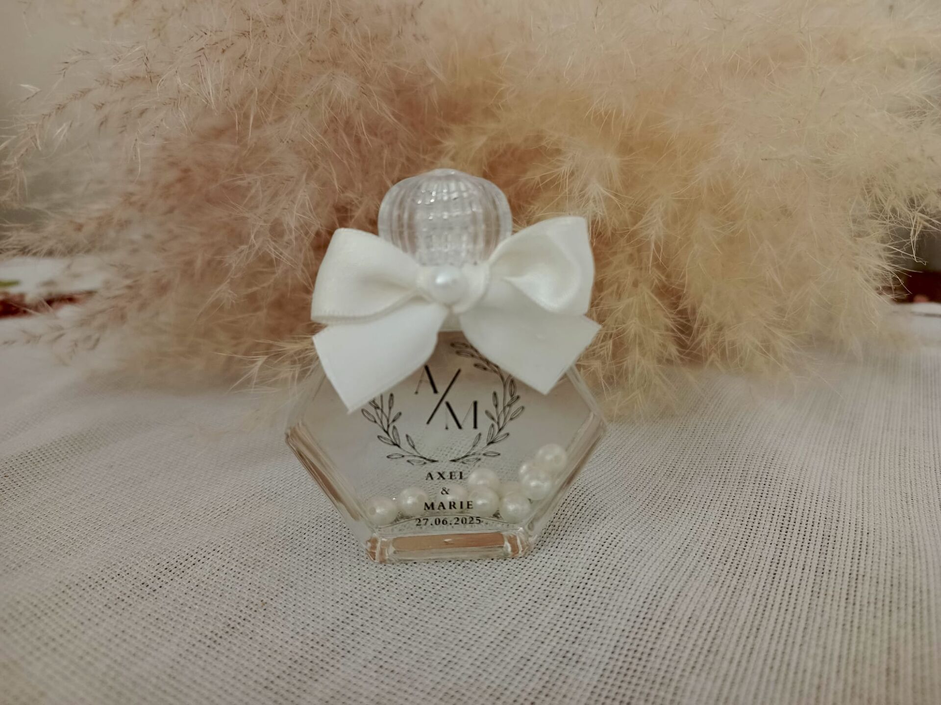 10 Adet Hediyelik Cam Şişede Simli İncili Kolonya Söz Nişan Kına Nikah Doğum Günü Hediliği(Kopya)