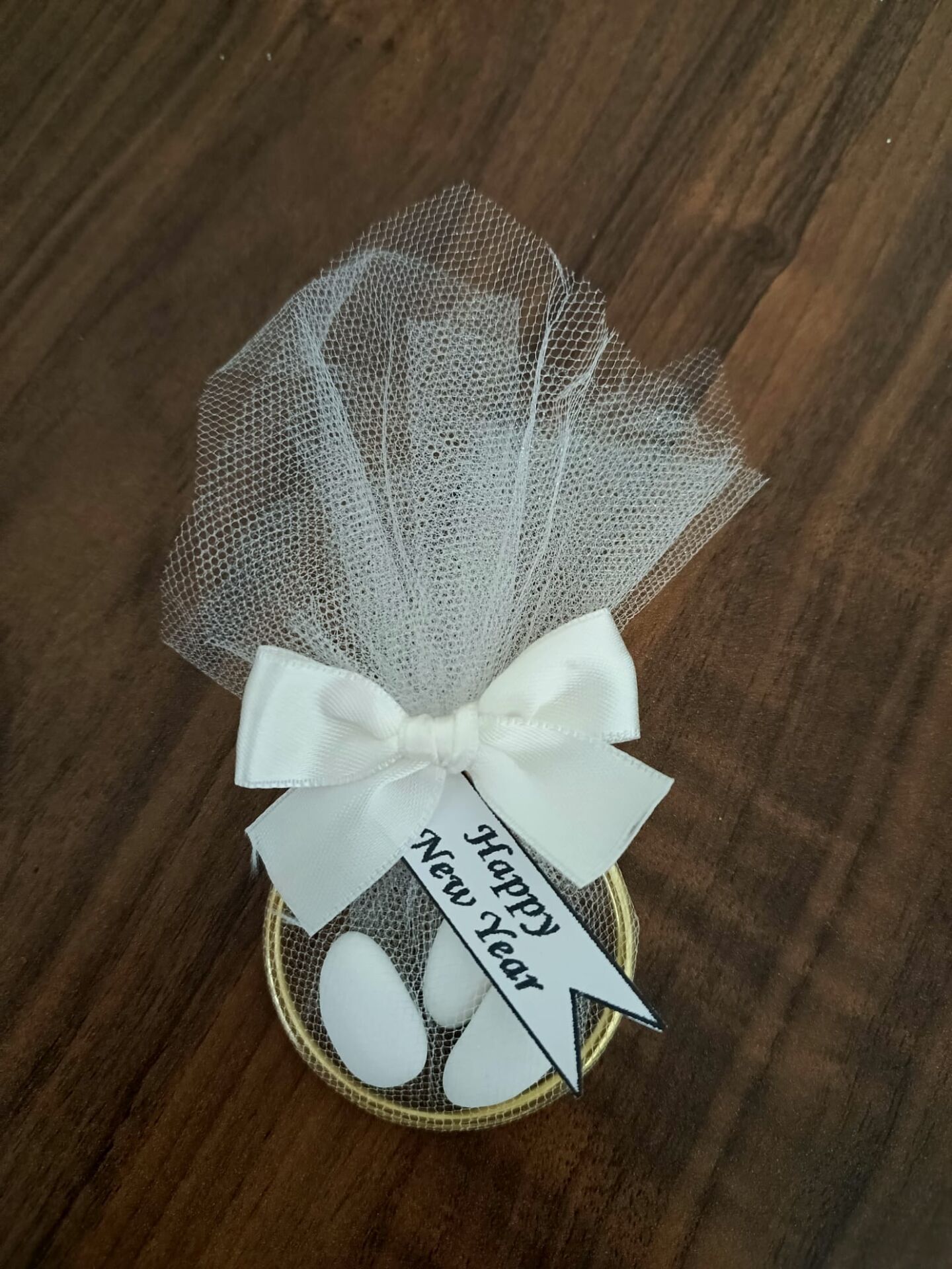 10 Adet Etiketli Halka Nikah Şekeri Badem Şekerli Söz Nişan Hediyeliği Söz Nişan Kına Nikah Doğum Günü Hediyelik