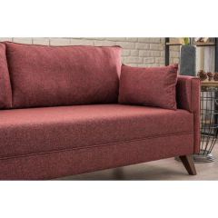 Bella Soft Köşe Koltuk Bordo Sol