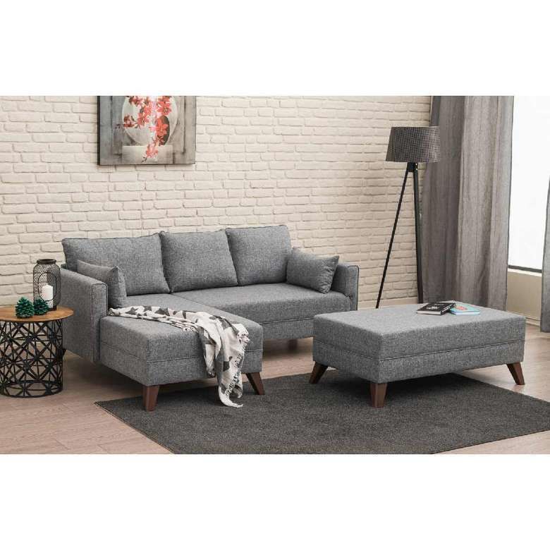 Bella Soft Mini Köşe Gri Sol