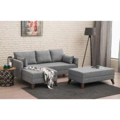 Bella Soft Mini Köşe Gri Sol