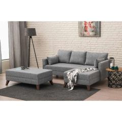 Bella Soft Mini Köşe Gri Sağ
