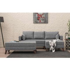 Bella Soft Mini Köşe Gri Sağ