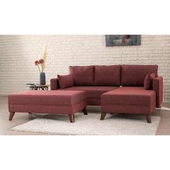 Bella Soft Mini Köşe Bordo Sağ