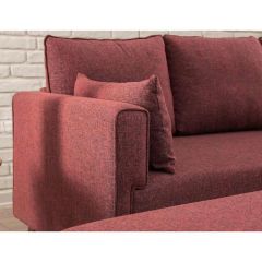 Bella Soft Mini Köşe Bordo Sağ
