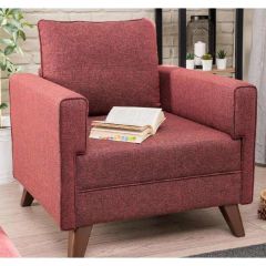 Bella Soft Tekli Koltuk Bordo