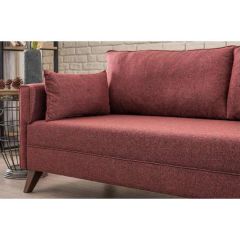 Bella Soft Köşe Koltuk Bordo Sağ