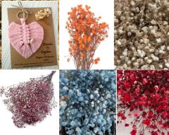 10 Adet  Klipsi Makrome  Yaprak Model Jelatin Poşette Anahtarlık