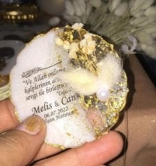 Epoksi Mağnet  Mıknatıslı Söz Nişan Kına Nikah şekeri bebek şekeri hediyelikler