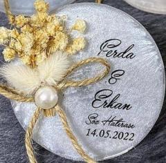 10 Adet  Epoksi Mağnet  Mıknatıslı Söz Nişan Kına Nikah şekeri bebek şekeri hediyelikler