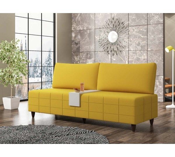 3 Kişilik Balkon Bahçe Teras Koltuğu Sarı