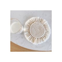 3 Adet Alana 1 adet hediye Makrome Bardak , Mum Altlığı Ve Sunumluk 1 Adet Makrome Fincan Altlığı