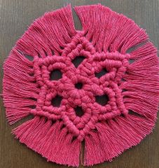Sevgililer Gününe Özel Kalpli Bardak Altlığı Makrome Bardak , Mum Altlığı Ve Sunum luk Makrome Fincan Altlığı