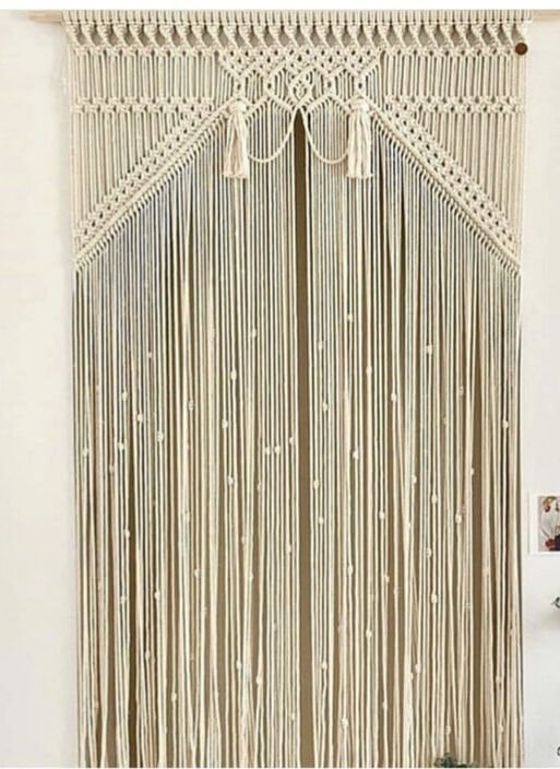 Makrome perde 90 x 200 mt gri renk