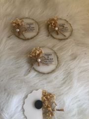 10 Adet Mıknatıslı Mağnet Epoksi Gold Beyaz Magnet Söz Nişan Kına Hediyelik Nikah Şekeri Düğün Hediye