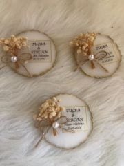 10 Adet Mıknatıslı Mağnet Epoksi Gold Beyaz Magnet Söz Nişan Kına Hediyelik Nikah Şekeri Düğün Hediye