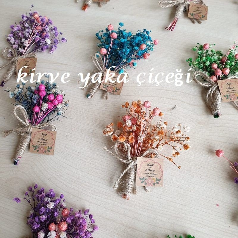 Lavantalı Kirve Yaka Çiçeği Kitli iğne Hediyeli