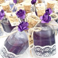 50 ml  Cam Şişede Mantar Kapaklı kolonya oda kokusu KREM