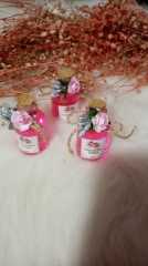 50 ml  Cam Şişede Mantar Kapaklı kolonya oda kokusu KREM