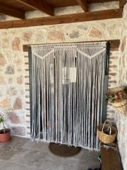 Makrome Perde Duvar Dekorasyon Duvar Süsü Organizasyon Perde 150 x 200 cm istenilen ölçüde çalışılır