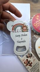 10 Adet Düğün Nişan Söz Nikah Mevlüd Doğum Günü Hediyesi - Hediyelik Magnet Açacak