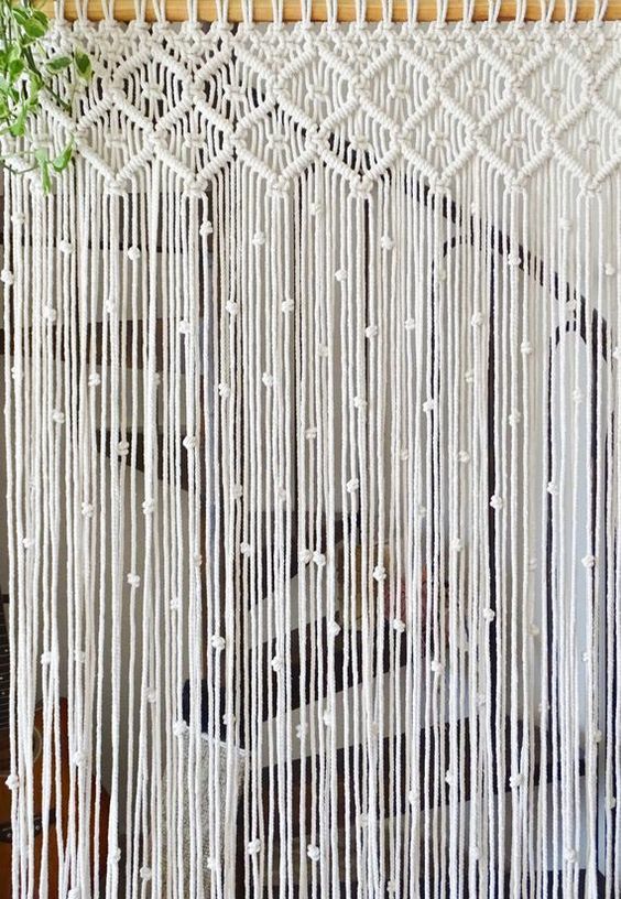 Makrome Kapı Perdesi sineklik Dekor luk 90 x 200